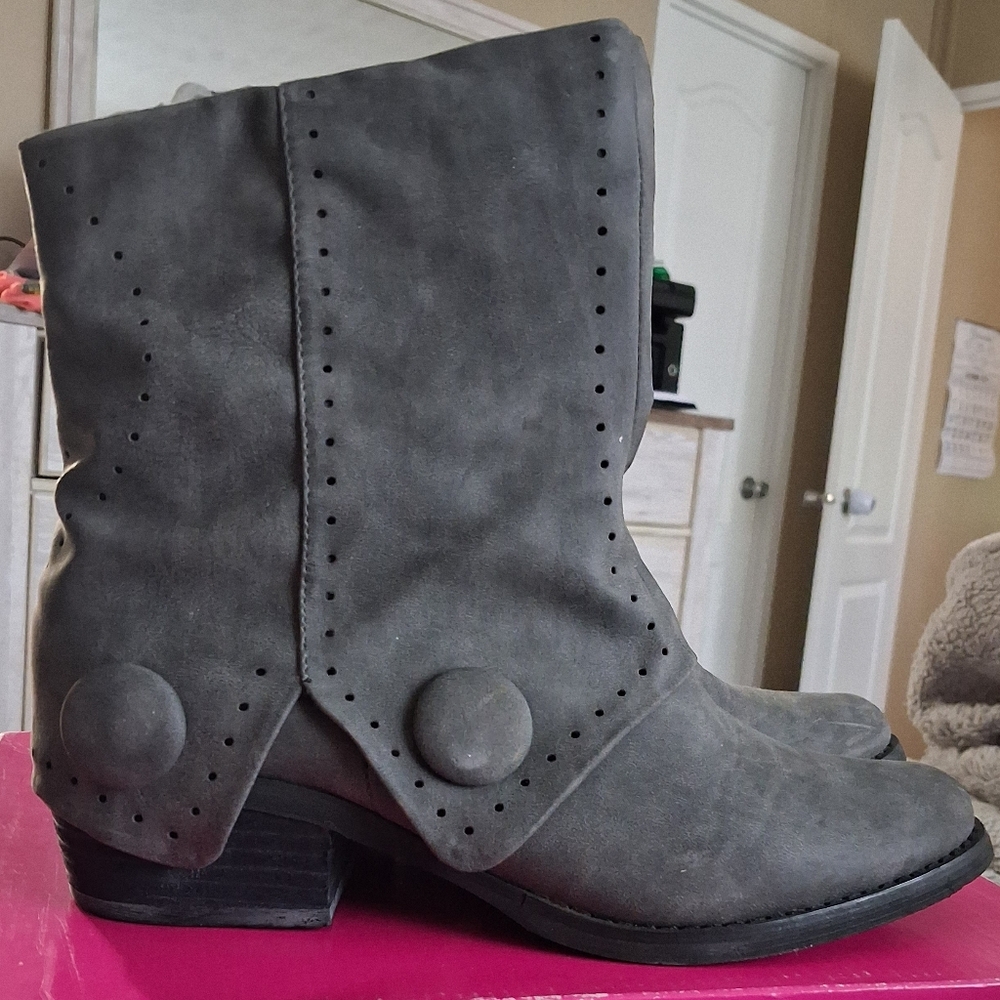 Not Rated Charcoal Ankle Boots